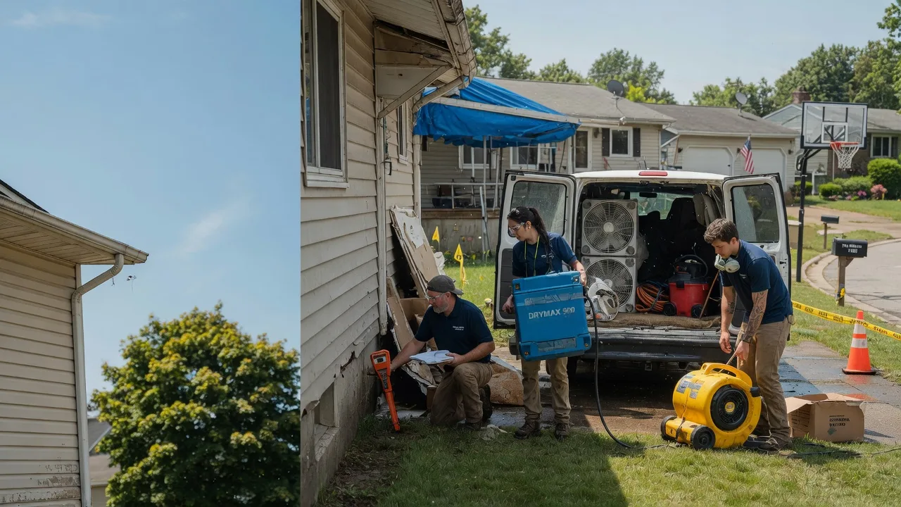 Ceiling Leak Cleanup in Beach City, OH near me