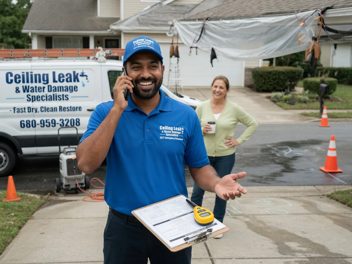 Ceiling Leak Cleanup Beach City, OH FAQs